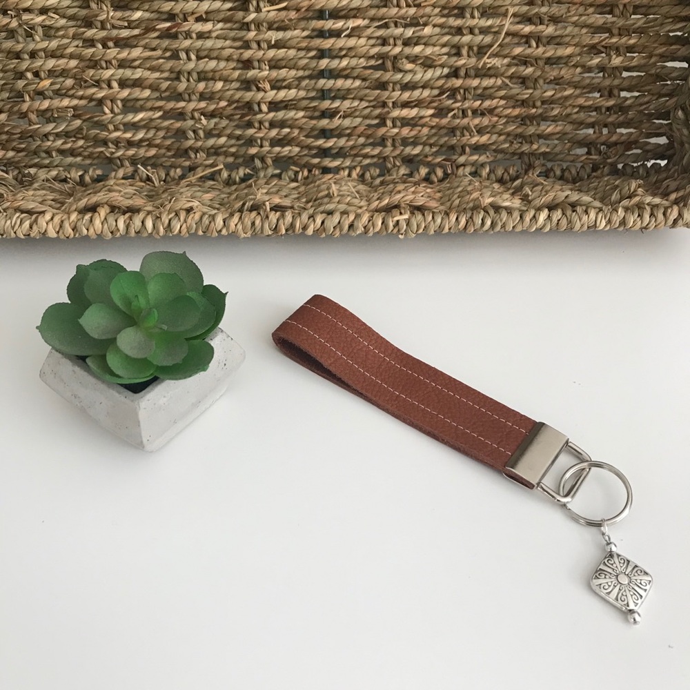 Leather Key Fob Wristlet